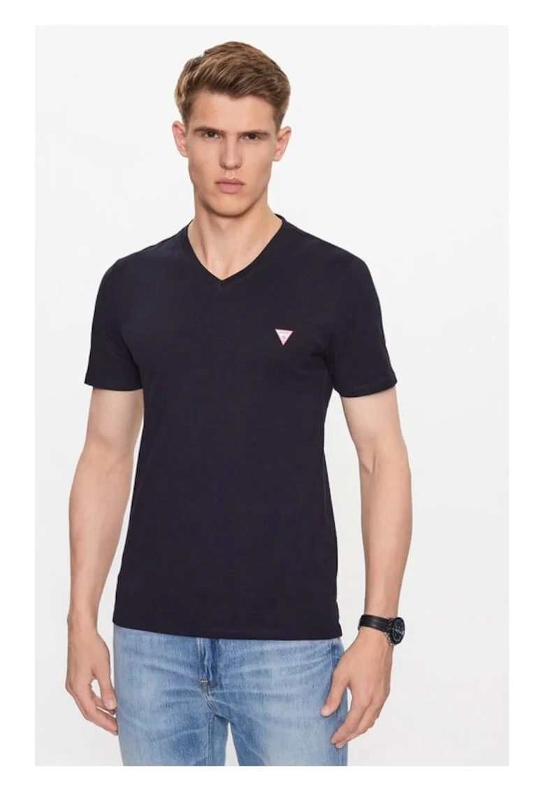 Tricou barbati,  842889, Bleumarin, Bumbac