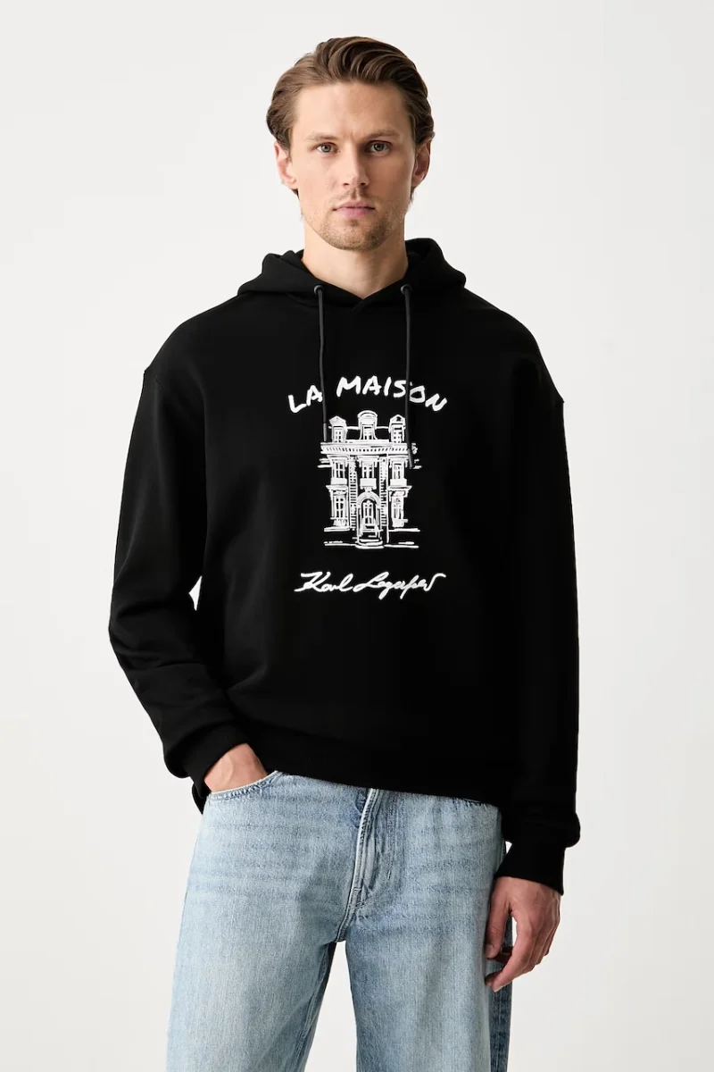 Karl Lagerfeld hanorac oversized pentru bărbați din bumbac