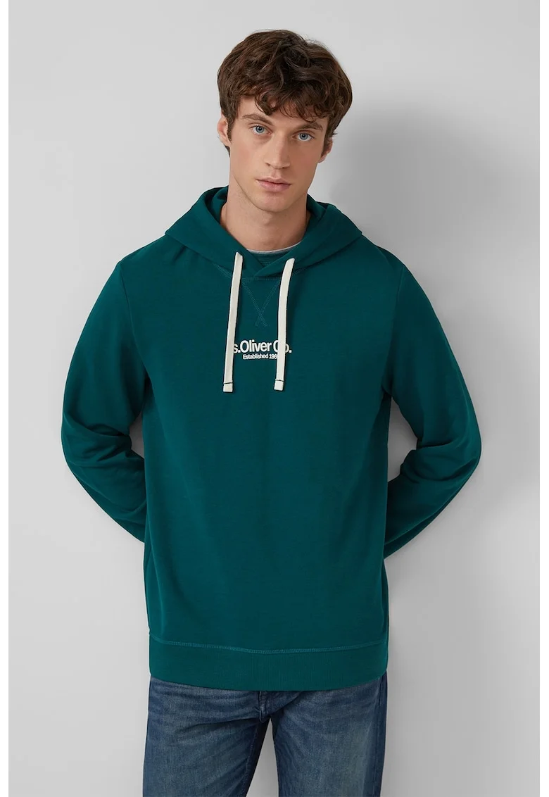 Hanorac cu logo, Verde englez