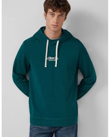 Hanorac cu logo, Verde englez