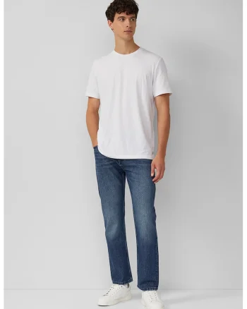 Blugi regular fit de bumbac, Albastru melange