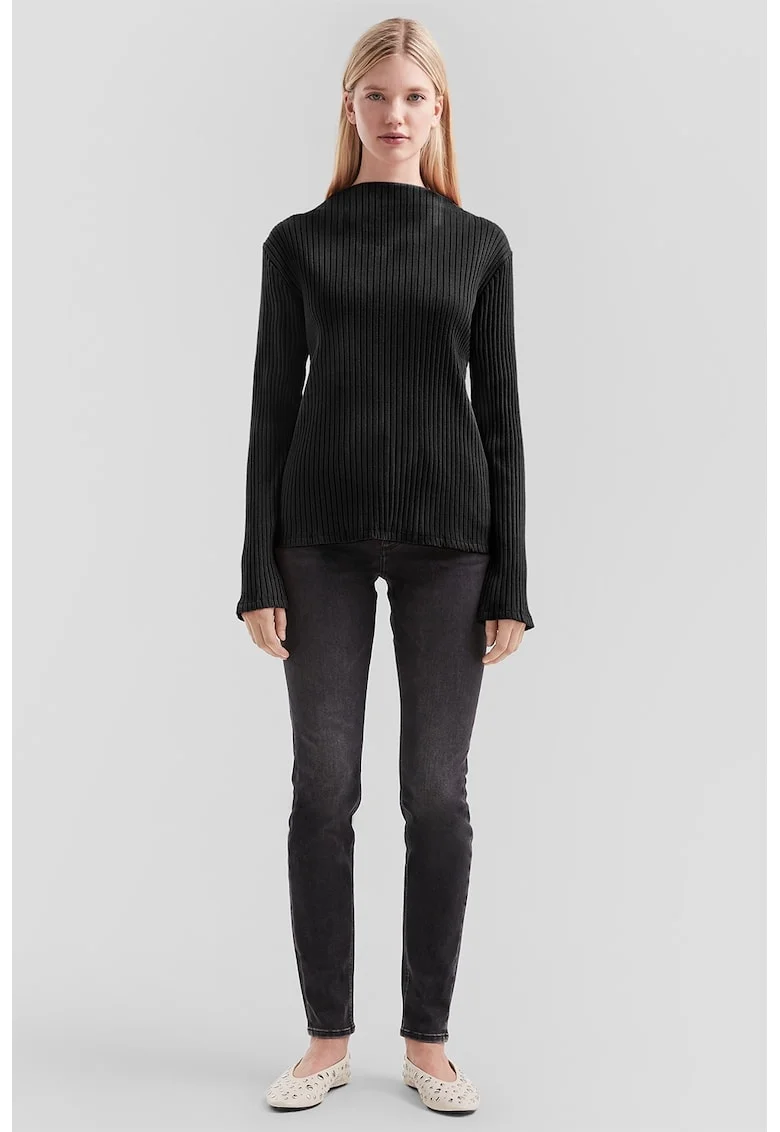 Bluza uni striata, Negru