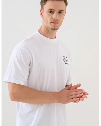Tricou cu logo, Alb optic