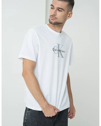 Tricou din bumbac cu imprimeu logo, Alb/Gri