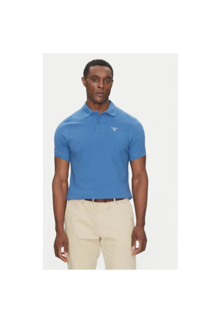 Tricou polo barbati  MML0358BU67, Bumbac, Albastru, Albastru