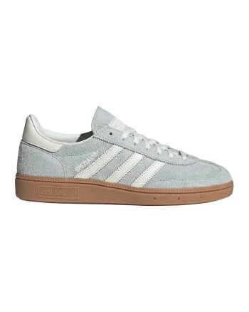 Pantofi sport din piele si piele intoarsa Handball Spezial, Gri cenusiu/Alb murdar