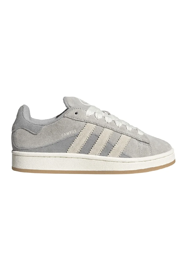 Pantofi sport din piele intoarsa Campus 00S, Alb fildes/Gri deschis