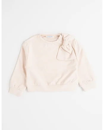Bluza de trening cu funda supradimensionata, Bej deschis