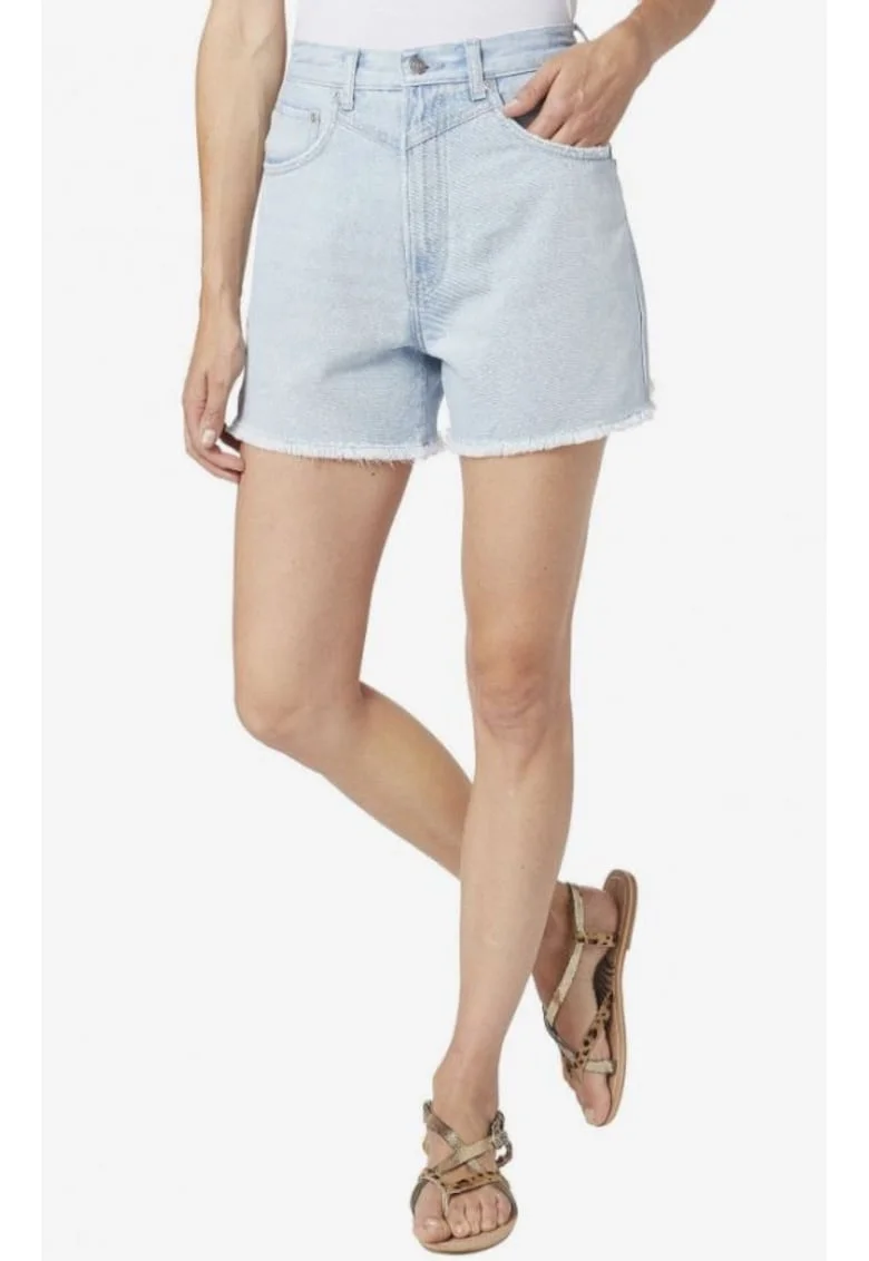 Pantaloni scurti dama,  Bumbac, Albastru, Albastru deschis