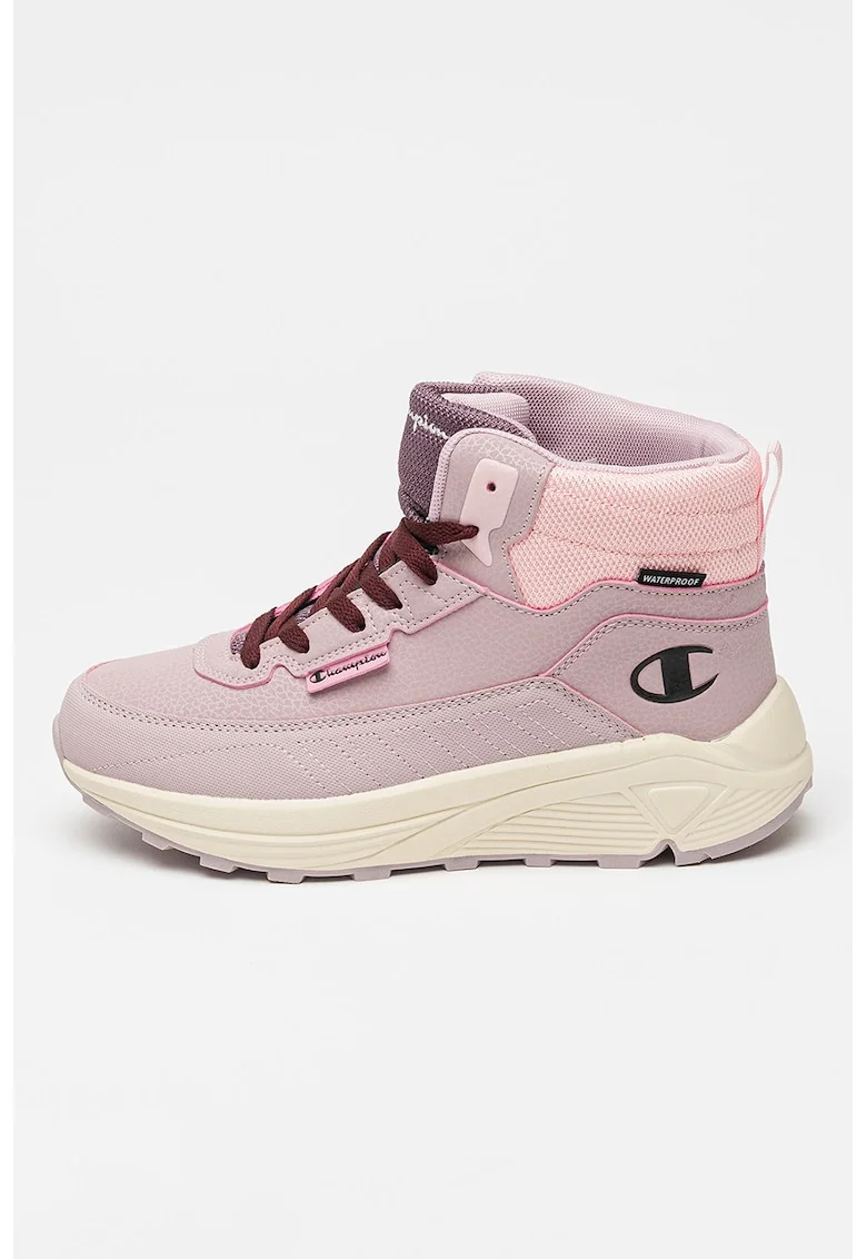 Pantofi sport inalti impermeabili cu logo Scala, Roz deschis