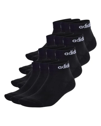 Set de sosete unisex pana la glezna -12 perechi, Negru