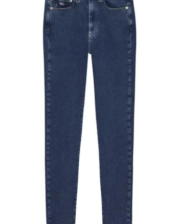 Pantaloni dama,  Denim, Albastru, Albastru