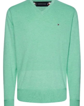 Pulover,  Bumbac - 87879, Verde
