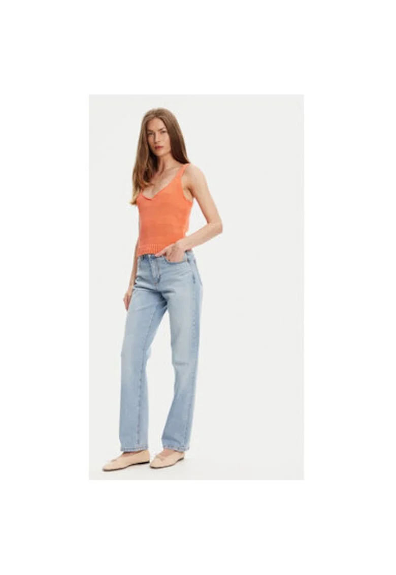 Top dama  1898DH018, Bumbac, 453794, Portocaliu