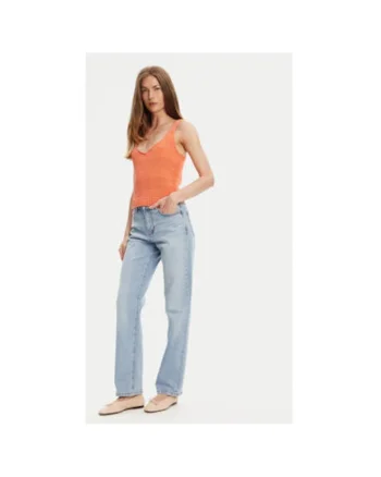 Top dama  1898DH018, Bumbac, 453794, Portocaliu