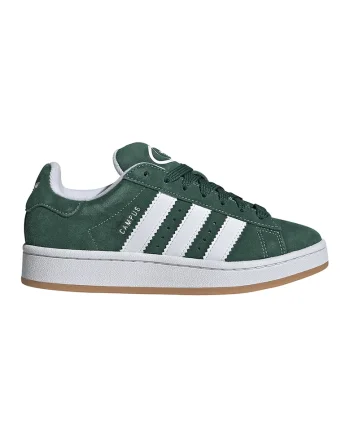 Pantofi sport Campus 00s din piele intoarsa, Verde englez/Alb optic