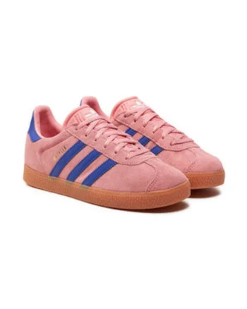 Tenisi din piele intoarsa si model colorblock Gazelle
