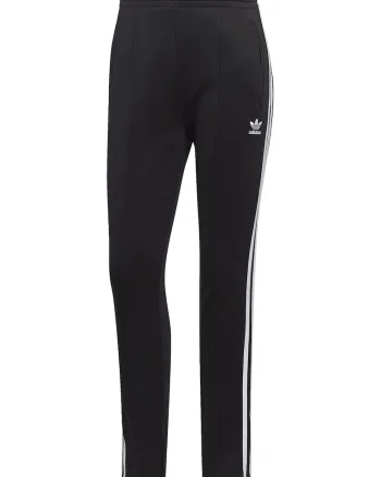 Pantaloni de trening slim fit Adicolor, Alb/Negru