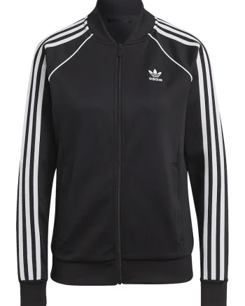 Bluza de trening cu fermoar Adicolor Classics, Negru