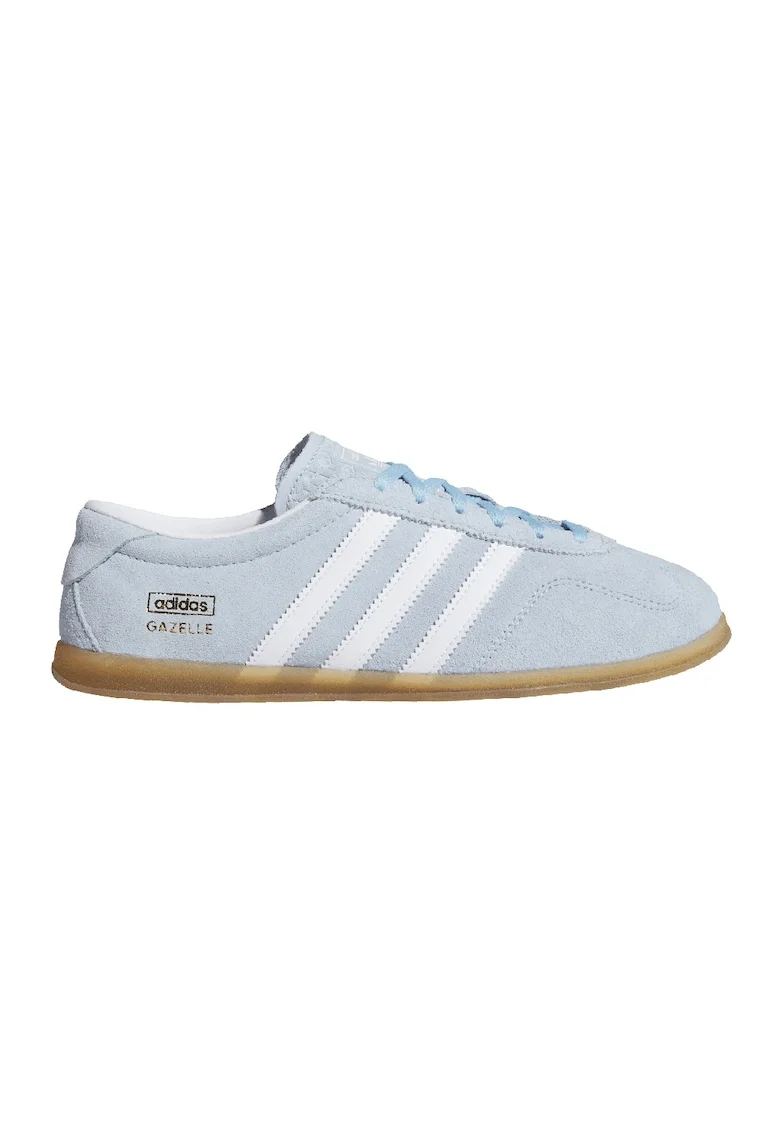Pantofi sport din piele intoarsa Gazelle Lo Pro, Alb/Albastru pastel