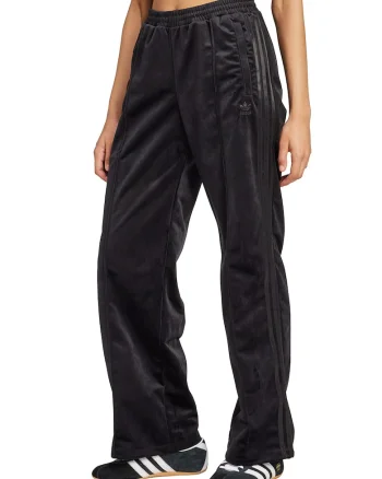 Pantaloni de trening din velur cu dungi laterale, Negru