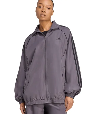 Bluza lejera de trening cu fermoar, Negru stins/Gri inchis