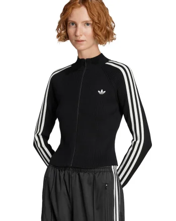 Cardigan slim fit cu fermoar, Alb/Negru