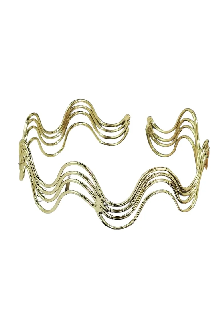 Colier choker, auriu, ondulat, Maurits C6