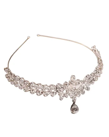 Accesoriu de frunte, argintiu, cu pietre, Majka C1,