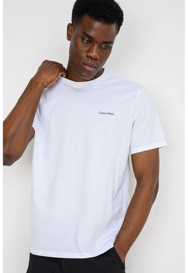 Tricou regular fit din bumbac, Alb optic