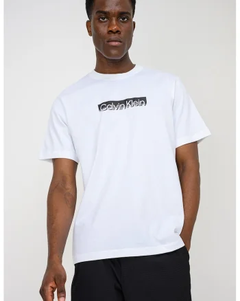 Tricou din bumbac cu imprimeu, Negru/Alb optic