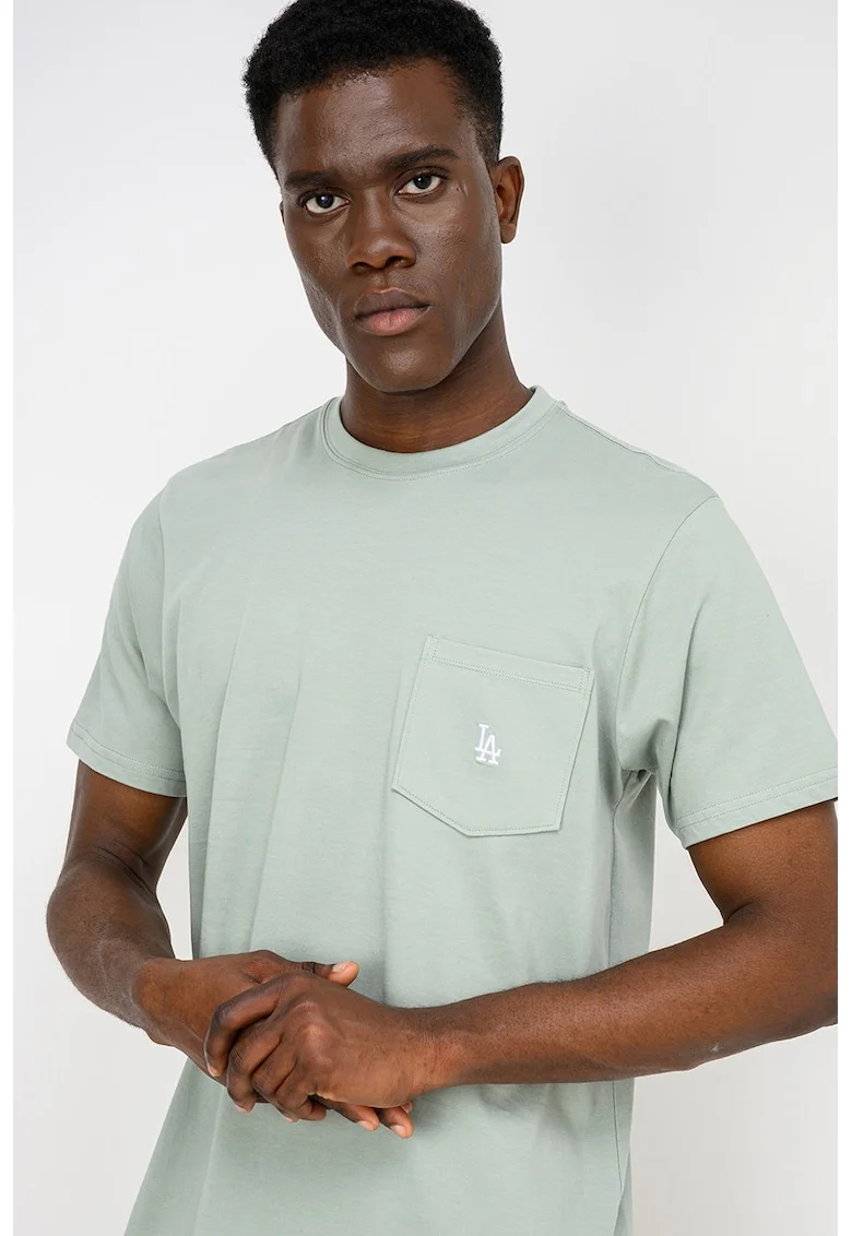 ’47, Tricou cu buzunar aplicat Losdod Micro, Verde deschis