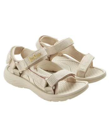 Sandale  femei, velcro, bej, Bej