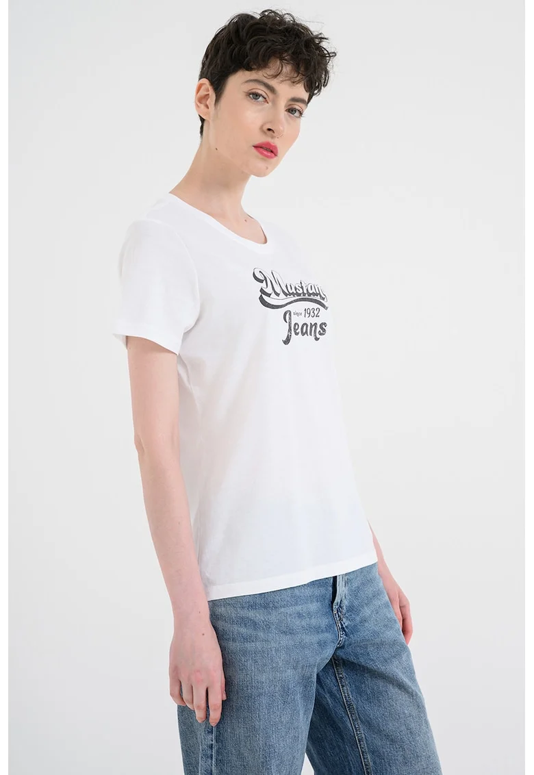 Tricou cu imprimeu logo Alma, Alb