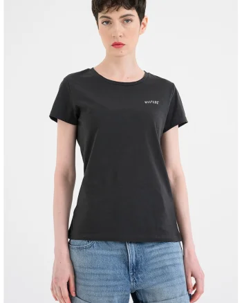 Tricou slim fit Loa, Negru stins