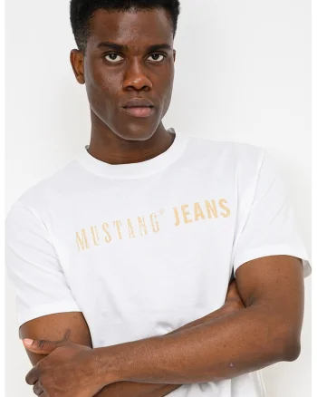 Tricou cu decolteu la baza gatului Austin, Alb