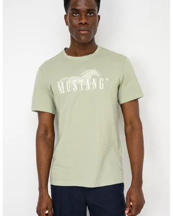 Tricou cu imprimeu logo Austin, Verde stins