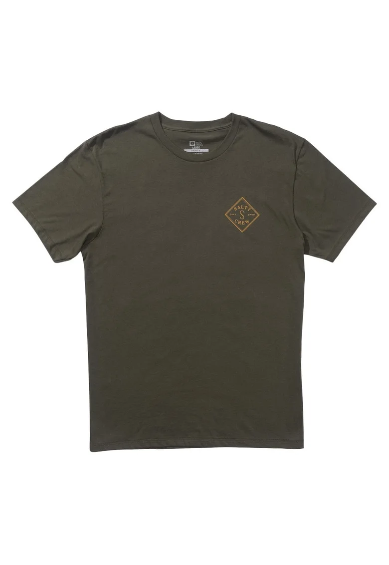 Tricou din bumbac cu decolteu la baza gatului, maneci scurte si imprimeu