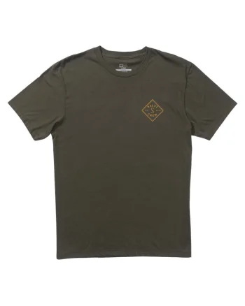 Tricou din bumbac cu decolteu la baza gatului, maneci scurte si imprimeu