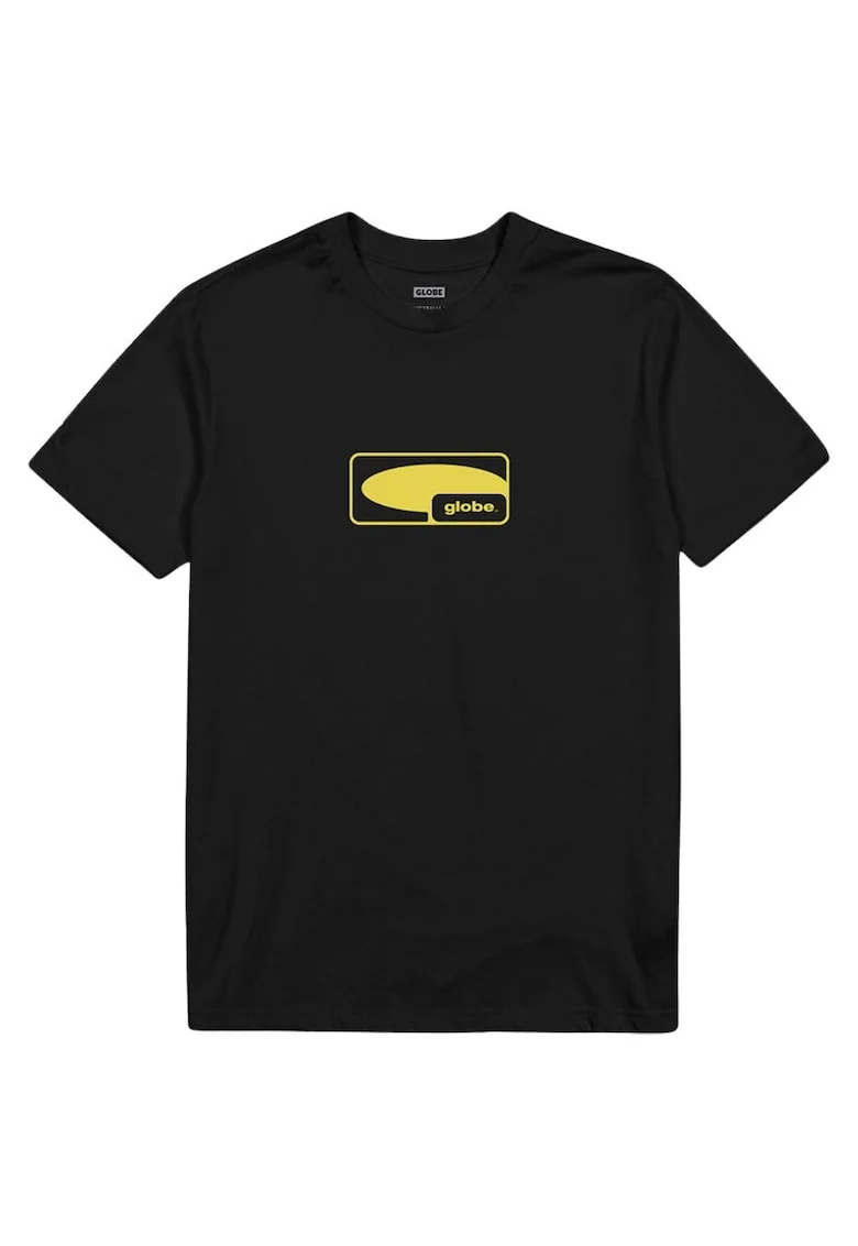 Tricou din bumbac organic cu decolteu la baza gatului si imprimeu