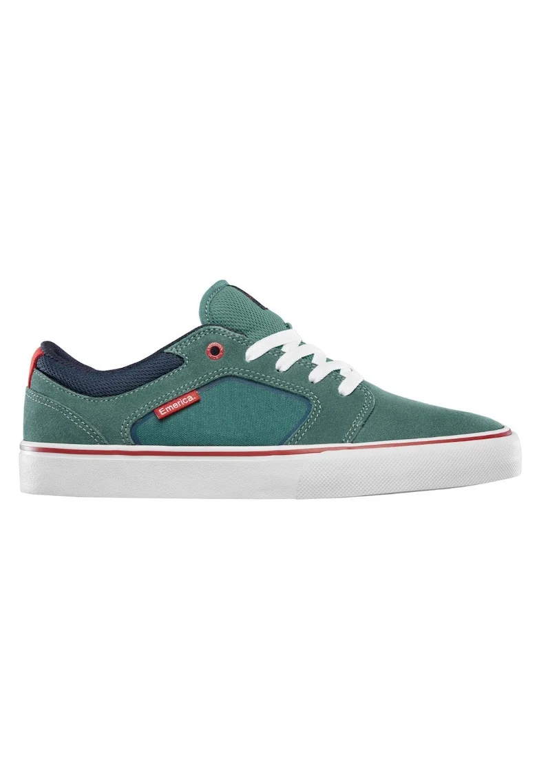 Pantofi sport low-cut cu piele intorsa