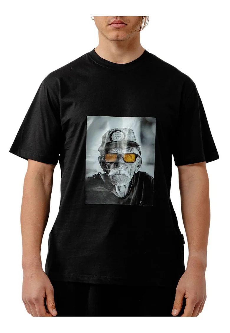 Tricou din bumbac cu imprimeu frontal Il Capitano