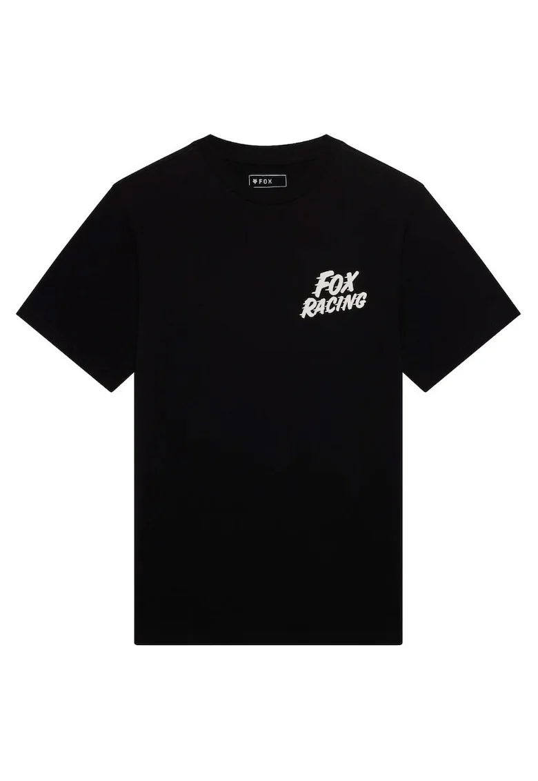 Tricou din bumbac cu decolteu la baza gatului