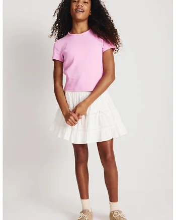 Tricou regular fit din amestec de bumbac, Roz pastel,