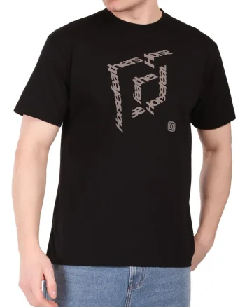Tricou regular cu imprimeu grafic si maneci scurte