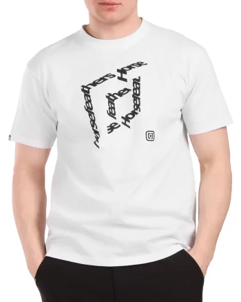 Tricou cu imprimeu grafic si decolteu rotund