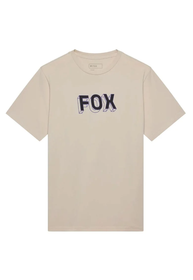 Tricou cu imprimeu logo si decolteu la baza gatului din bumbac