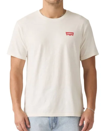 Tricou relaxed fit cu detaliu logo frontal si imprimeu grafic pe partea din spate