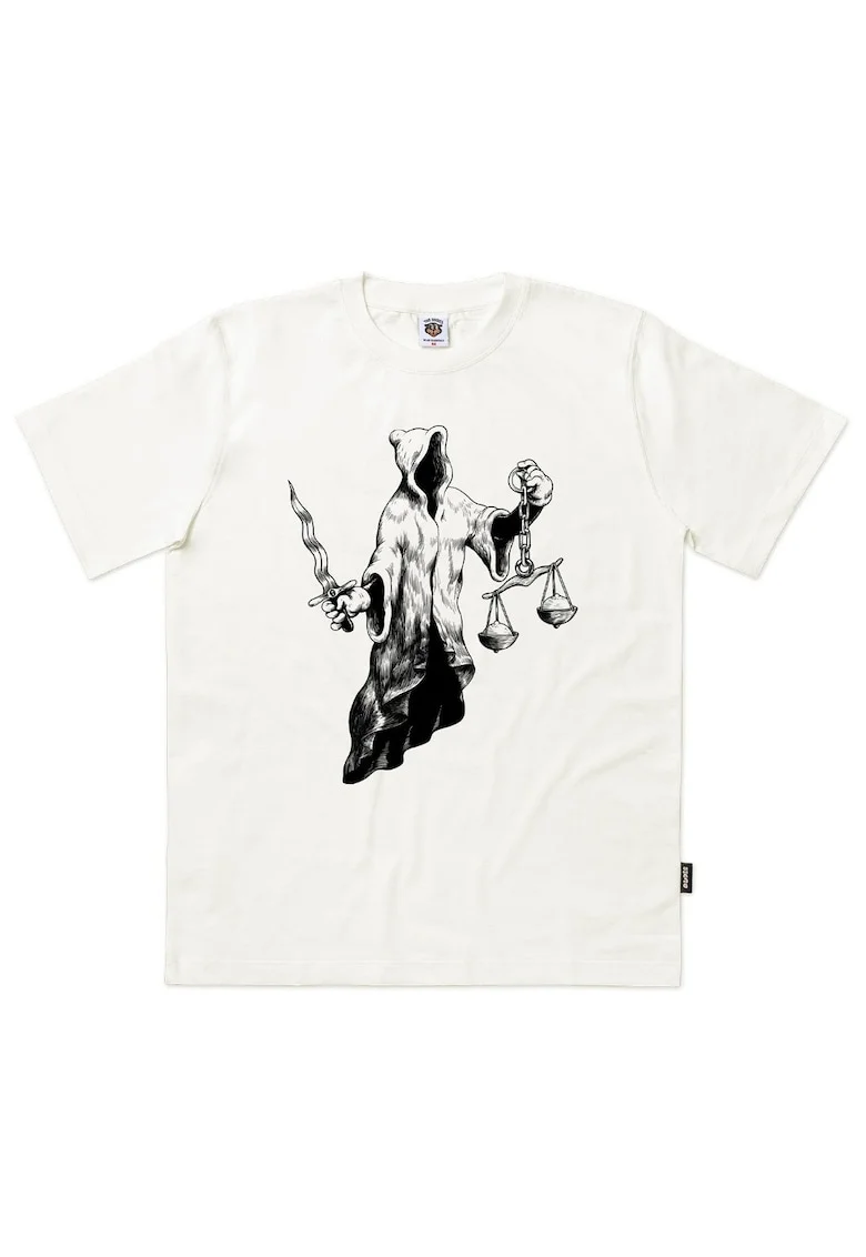 Tricou cu imprimeu stilizat pe fata