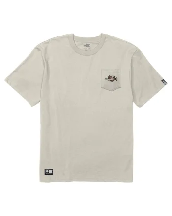 Tricou din bumbac cu buzunar pe piept